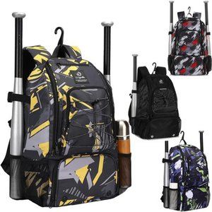 Sports Baseball & Softball Bat Bag, Baseball Equipment Bag with Shoe Compartment